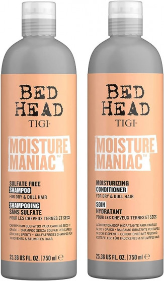 Tigi Bed Head Moisture Maniac Shampoo - Безсульфатний шампунь для сухого волосся - 1