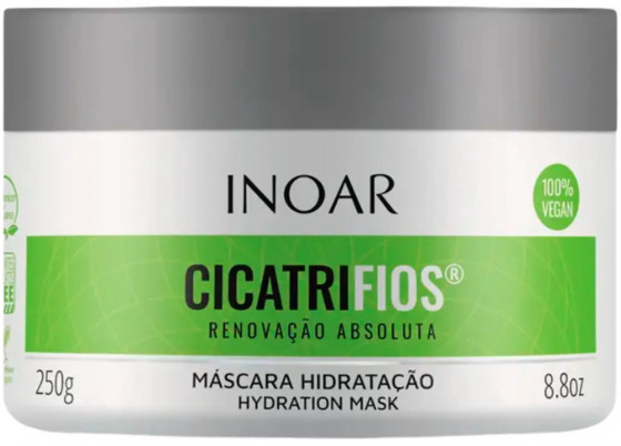 Inoar Cicatrifios Mascara Mask - Маска для волосся без сульфатів "Ідеальний колір"