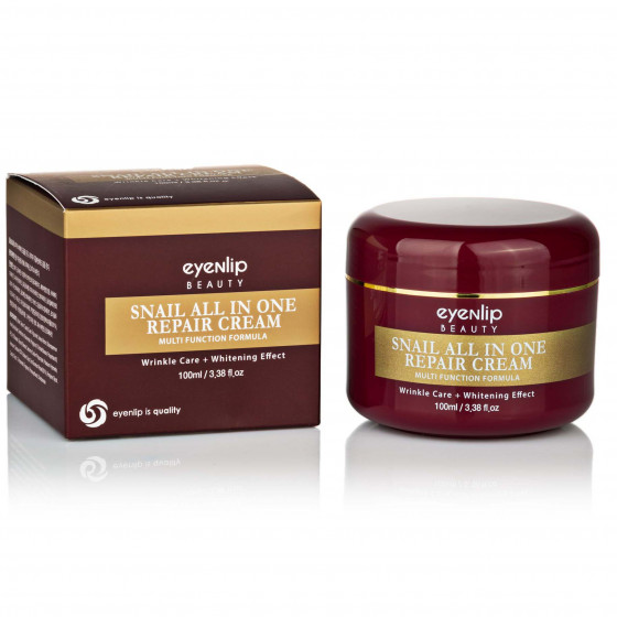 Eyenlip Snail All In One Repair Cream Tube - Крем для обличчя з фільтратом муцина равлика - 1