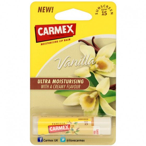 Carmex Vanilla Stick Set Lip Balm SPF 15 - Бальзам для губ в стіку