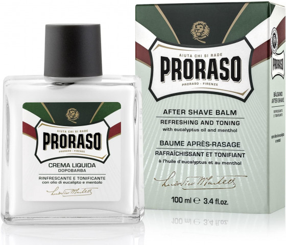 Proraso Green Line After Shave Refreshing Liquid - Освіжаючий і тонізуючий бальзам після гоління - 1