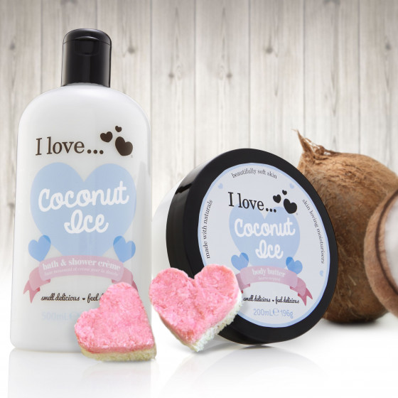 I Love Coconut Ice Bath & Shower Creme - Крем для ванни і душу "Кокосовий лід" - 1