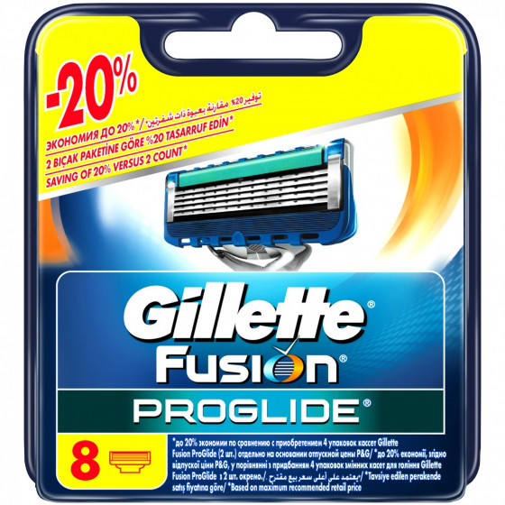 Gillette Fusion ProGlide - Змінні касети для гоління