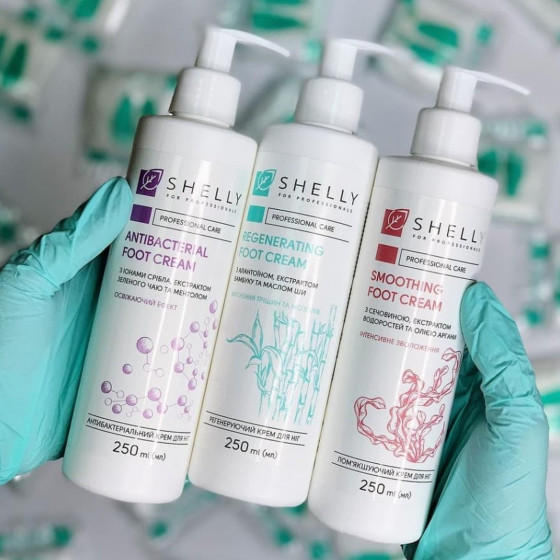 Shelly Regenerating Foot Cream with Allantoin, Bamboo Extract and Shea Butter - Регенеруючий крем для ніг з алантоїном, екстрактом бамбука та маслом ши - 2
