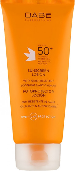 Babe Laboratorios Sun Protection Lotion SPF 50+ - Сонцезахисний лосьйон SPF 50+