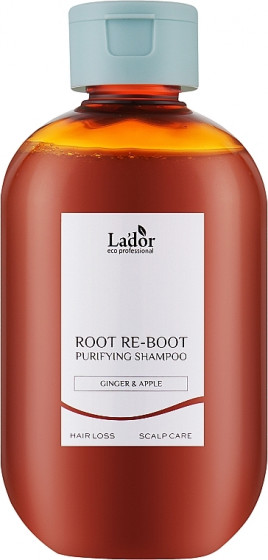 La'dor Root Re-Boot Purifying Shampoo Ginger & Apple - Шампунь від випадіння волосся для чутливої ​​шкіри голови