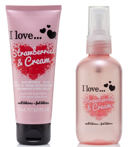 I Love Strawberries & Cream Body Spritzer - Освіжаючий спрей для тіла "Полуниця з вершками" - 2