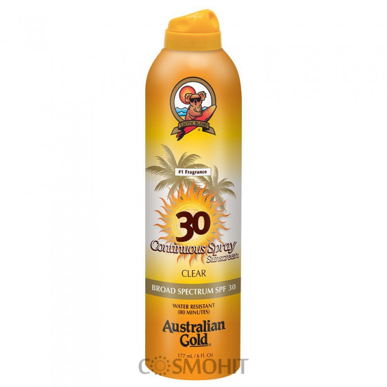 Australian Gold Continuous Clear Spray - Сонцезахисний спрей тривалої дії SPF 30