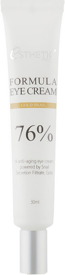 Esthetic House Formula Eye Cream Gold Snail 76% - Живильний крем для шкіри навколо очей з муцином равлика