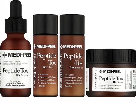 Medi Peel Peptide-Tox 5 Peptide Bor Multi Care Kit - Ліфтинг-набір засобів для підтяжки обличчя