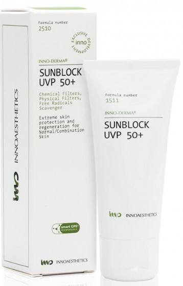 Innoaesthetics Inno-Derma Sunblock UVP 50+ - Сонцезахисний крем