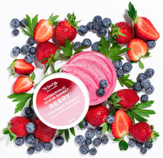 Top Beauty Hydrophilic Scrub-sorbet "Berry" - Гідрофільний скраб-щербет для тіла "Солодкі ягоди" - 4