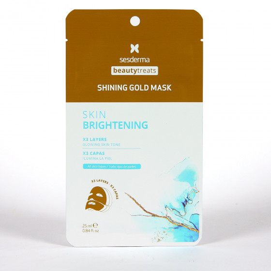 Sesderma Beauty Treats Shining Gold Mask - Золота омолоджуюча маска для обличчя - 1