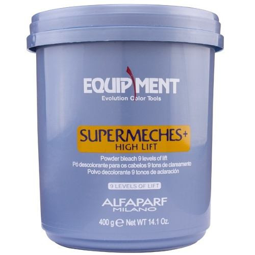 Alfaparf Equipment High Lift Powder Bleach 9 Level of Lift Supermeches+ - Знебарвлюючий порошок з високим рівнем освітлення до 9 рівнів