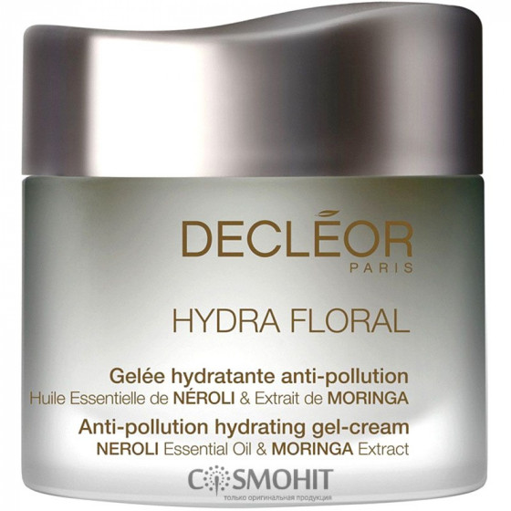 Decleor Hydra Floral Anti-Pollution Hydrating Gel-cream - Зволожуючий крем-гель для нормальної та комбінованої шкіри