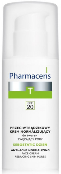 Pharmaceris T Sebostatic Normalizing Matifying Anti-Acne Cream SPF20 - Нормалізуючий матуючий крем проти акне