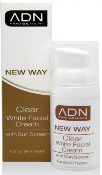 ADN New Way Clear White Facial Cream - Відбілюючий крем для обличчя