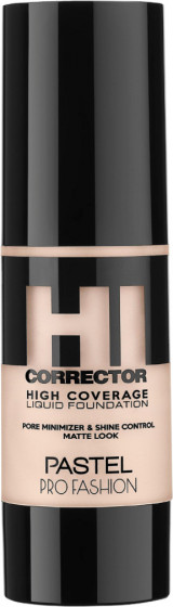 Pastel Hi Corrector High Coverage Liquid Foundation - Тональна основа