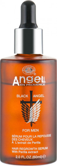 Angel Professional Black Angel Hair Regrowth Serium - Сироватка для росту волосся з екстрактом перили