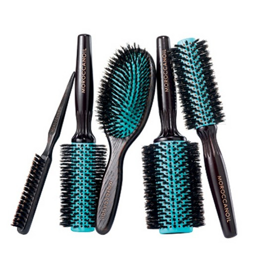 Moroccanoil Boar Bristle Round Brush - Дерев'яна кругла щітка 35 мм - 1