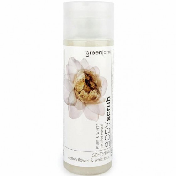 Greenland Pure & White Body Scrub Cotton Flower & White Lotus - Скраб для тіла Бавовна-Білий Лотос