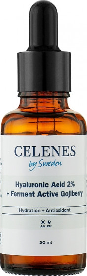 Celenes Hyaluronic Acid 2% + Ferment Active Gojiberry - Зволожуюча сироватка з гіалуроновою кислотою