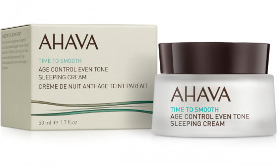 Ahava Time to Smooth Age Control Even Tone Sleeping Cream - Нічний відновлюючий крем що вирівнює тон шкіри - 1