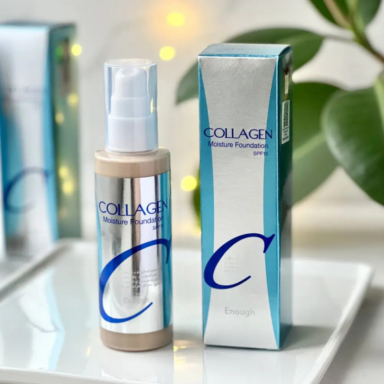 Enough Collagen Moisture Foundation SPF15 - Зволожуюча тональна основа для обличчя з колагеном - 3
