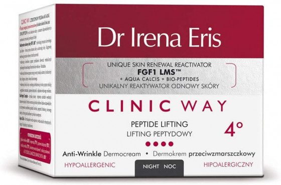 Dr. Irena Eris Clinic Way 4° Peptide Lifting Anti-wrinkle Night Cream - Нічний крем для шкіри обличчя "Пептидний ліфтинг" - 1