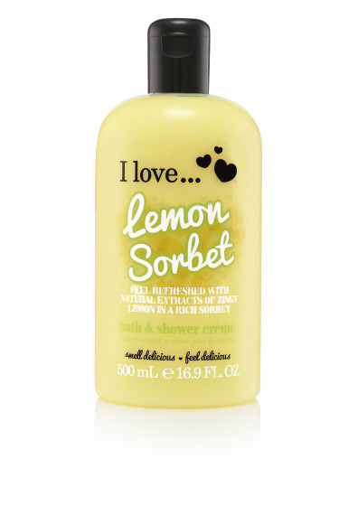 I Love Lemon Sorbet Bath & Shower Creme - Крем для ванни і душу "Лимонний сорбет"