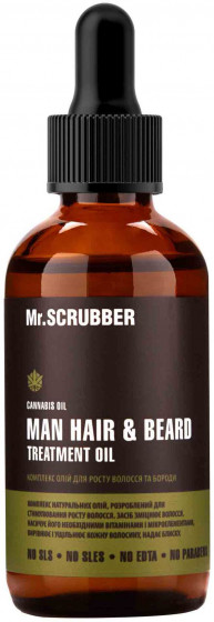 Mr.Scrubber Man Tea Tree Hair&Beard Treatment Oil - Комплекс масел для росту волосся та бороди