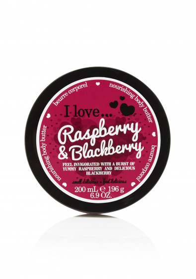 I Love Raspberry & Blackberry Body Butter - Олія для тіла "Малина і ожина"