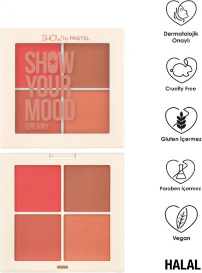 Pastel Profashion Show Your Mood - Палетка рум'ян - 2