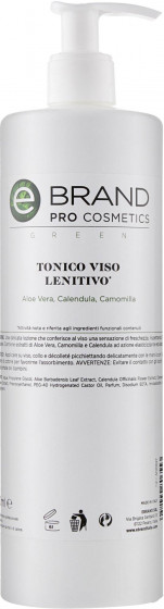 Ebrand Tonico Viso Idratante Lenitivo Aloe Vera - Зволожуючий тонік для чутливої ​​шкіри