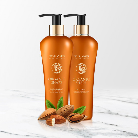 T-LAB Professional Organic Shape Duo Shampoo - Дуо-шампунь для розгладження та живлення волосся - 4