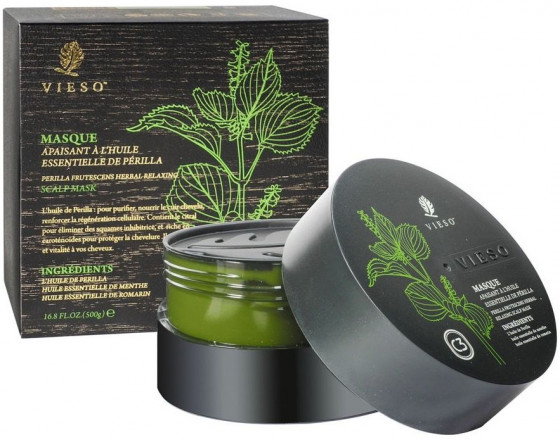 Vieso Perilla Frutescens Herbal Relaxing Scalp Mask - Релаксуюча маска для волосся та шкіри голови з екстрактом перили