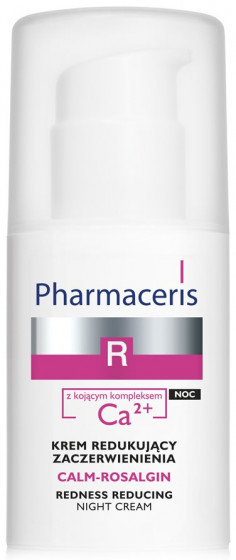 Pharmaceris R Calm-Rosalgin Night Cream - Нічний крем від почервонінь із заспокійливим комплексом Ca2 +