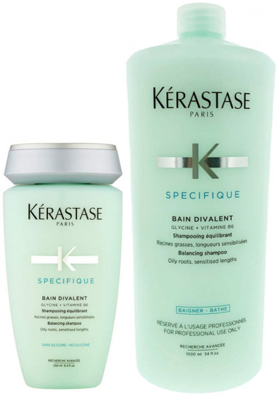 Kerastase Specifique Bain Divalent Shampoo - Шампунь для жирної шкіри голови і сухого волосся - 1