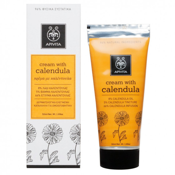 Apivita herbal cream with calendula - Трав'яний крем з календулою