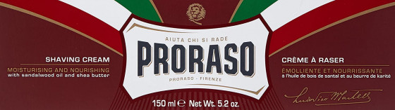 Proraso Red Line Emollient Shaving Cream - Живильний крем для гоління жорсткої щетини - 2