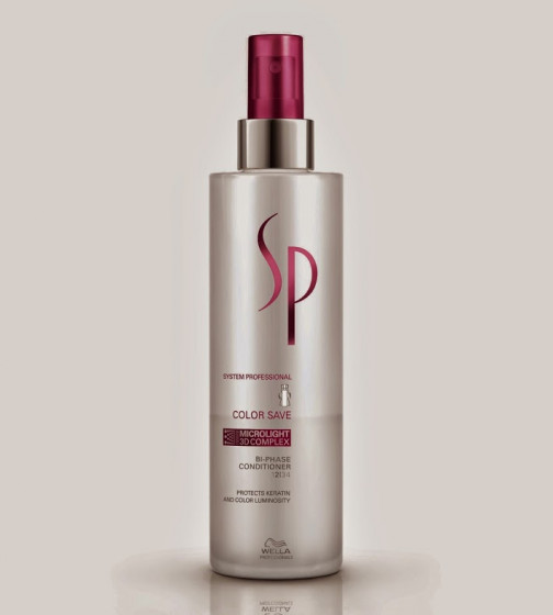 Wella Professionals SP Color Save Bi-Phase Conditioner - Незмивний спрей-кондиціонер для захисту кольору волосся - 3