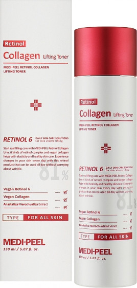 Medi Peel Retinol Collagen Lifting Toner - Омолоджуючий тонер для обличчя з ретинолом та колагеном - 1