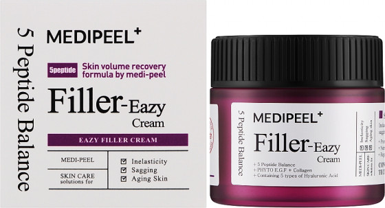 Medi Peel Filler-Eazy Cream - Антивіковий крем-філер для пружності шкіри обличчя з пептидами - 1