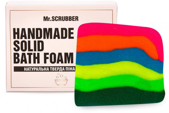 Mr.Scrubber Handmade Solid Bath Foam "Rainbow" - Натуральна тверда піна для ванни