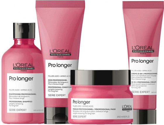 L'Oreal Professionnel Pro Longer 10 in 1 Professional Cream - Термозахисний крем для відновлення щільності поверхні волосся по довжині - 2