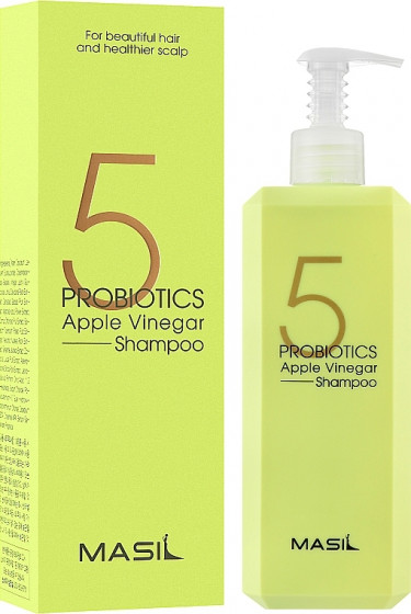 Masil 5 Probiotics Apple Vinegar Shampoo - Шампунь для волосся проти лупи з яблучним оцтом