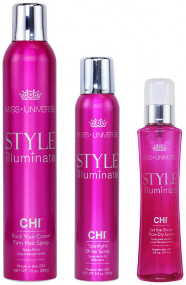 CHI Miss Universe Natural Hold Firm III Spray - Завершальний лак для волосся - 1