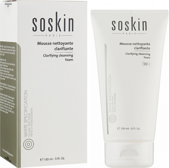 Soskin Clarifying Cleansing Foam - Очищуючий мус з освітлюючим ефектом для обличчя - 1