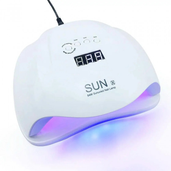 SUNUV LED+UV SUN X 54W White - УФ-лампа для манікюру - 4