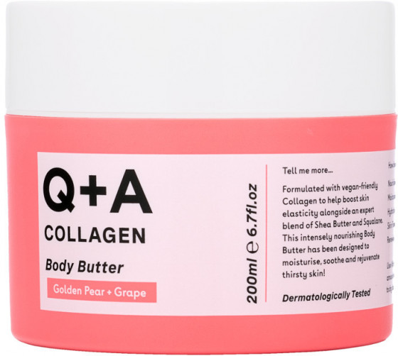 Q+A Collagen Body Butter - Зволожуючий баттер з колагеном